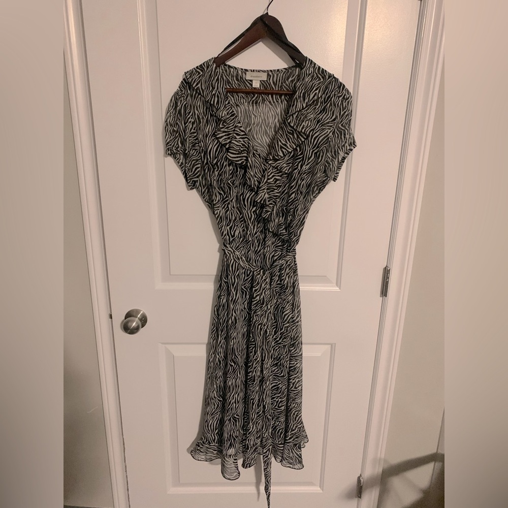 Zebra print dress- size 14